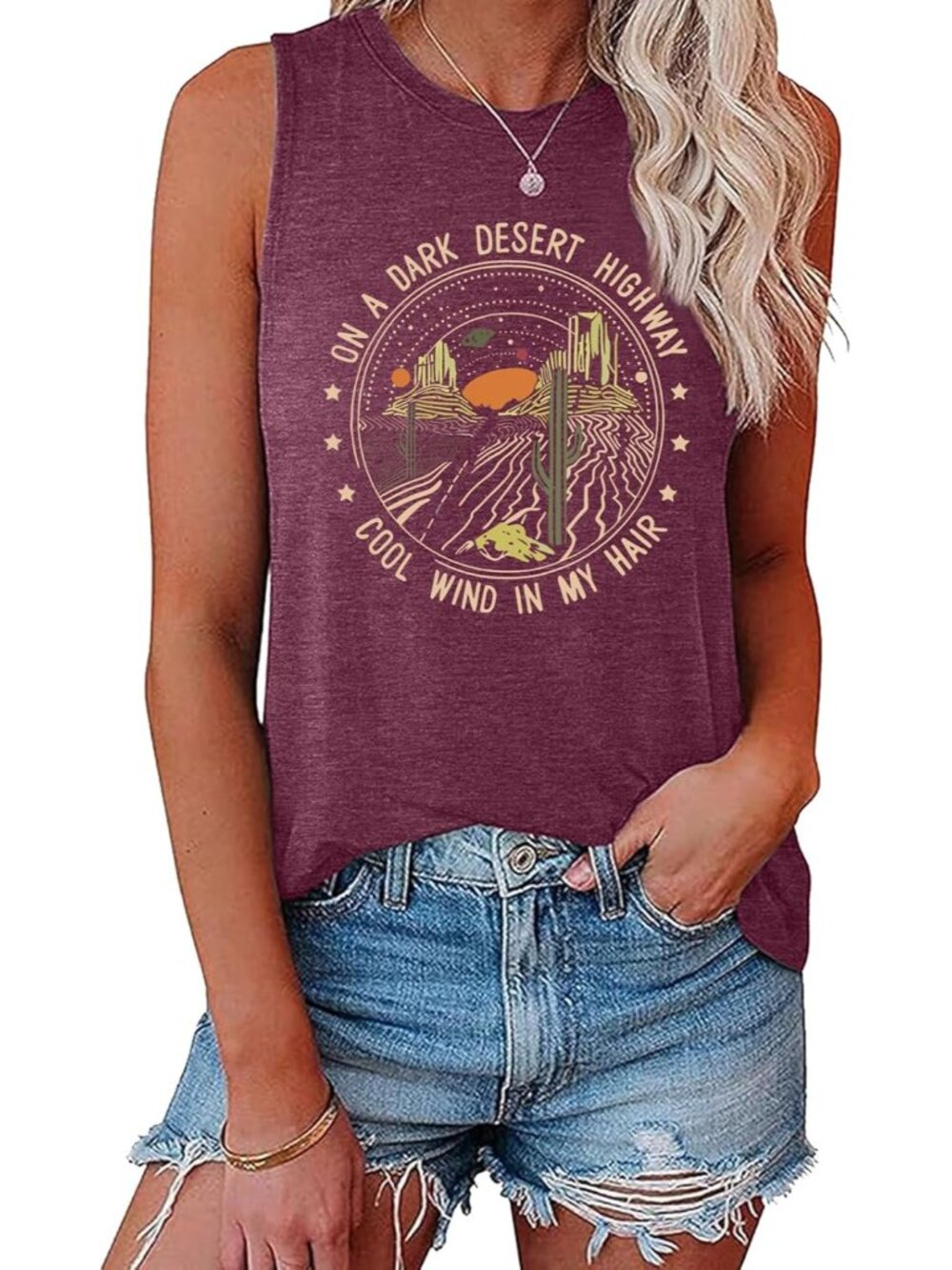 Women's Sleeveless Shirt Cute Graphic Tank Tops